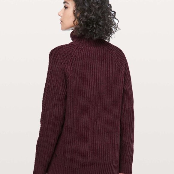 Lululemon - sz 10,12 Lrg - Bring the Cozy Turtleneck in Dark Adobe - Picture 10 of 11